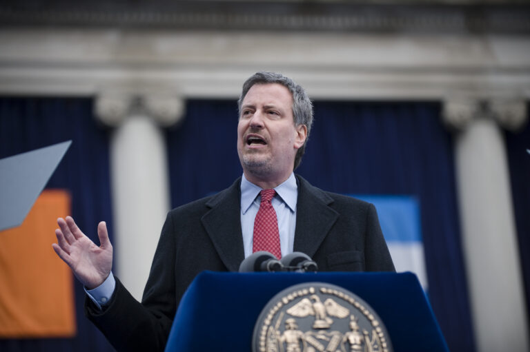 EEUU: Juró Bill De Blasio en Nueva York