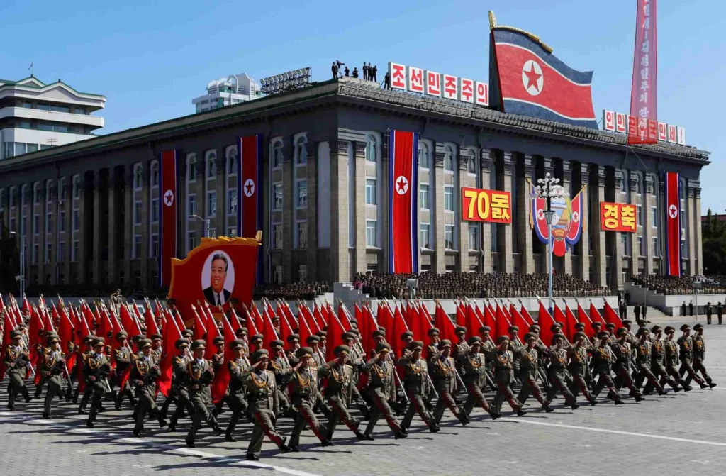 Los patrocinadores del terrorismo según Estados Unidos: desfile en Corea del Norte