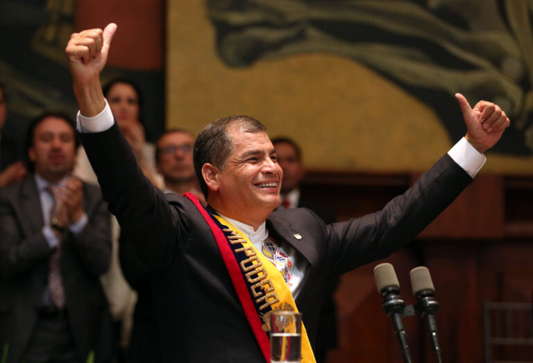 Rafael Correa asumió un nuevo mandato