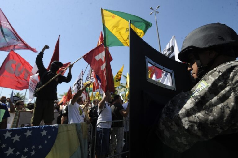 Fuerte operativo de seguridad en la primera licitación del pre-sal