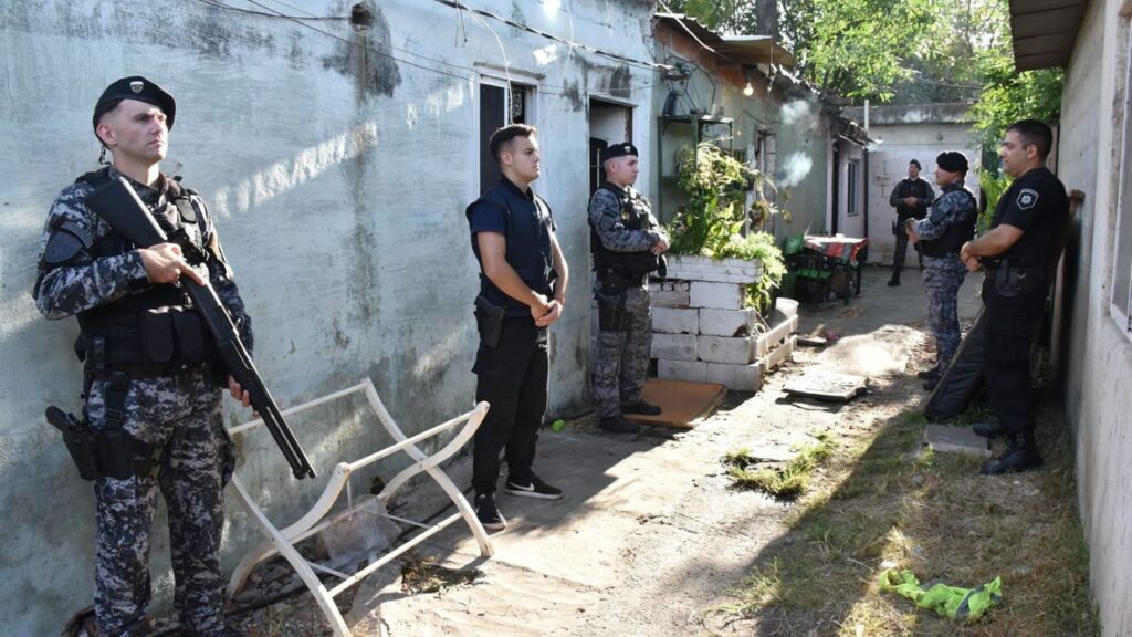 Operativo policial en Rosario