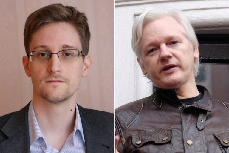 Assange y Snowden, frente al espejo