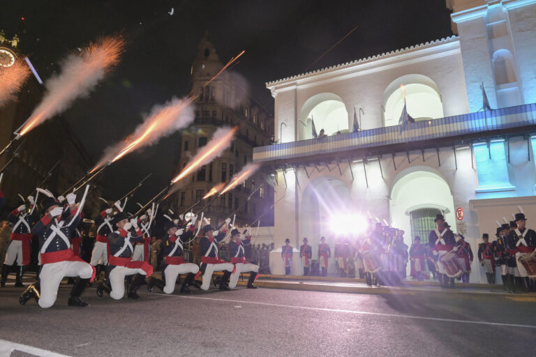 Ejército Argentino: así se vivió el relevo de la Guardia de Honor en el histórico Cabildo de Buenos Aires