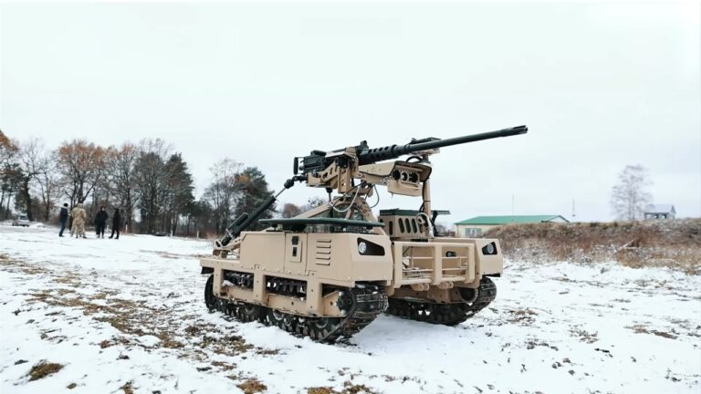 Ucrania da un paso tecnológico con los Droid TW 12,7, los primeros robots que combatieron contra Rusia