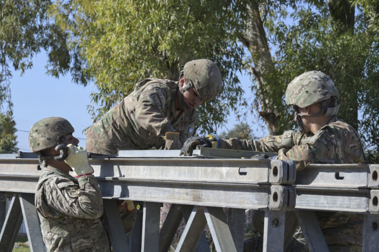 Bahía Blanca: cómo son los puentes del Ejército que enfrentan a Nación y provincia
