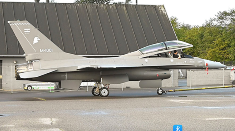 F-16 argentinos: se difundieron imágenes de los aviones que llegarán en diciembre